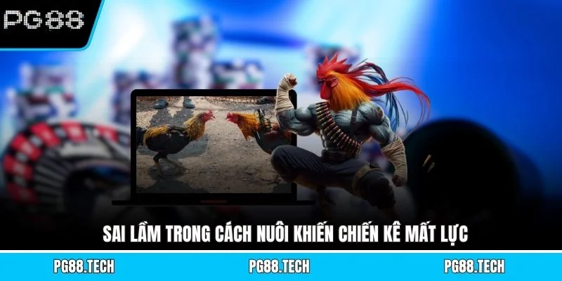 Sai lầm trong cách nuôi khiến chiến kê mất lực 