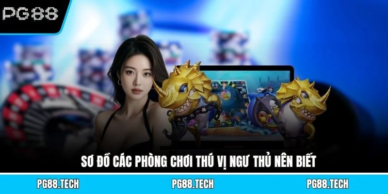 Sơ đồ các phòng chơi thú vị ngư thủ nên biết